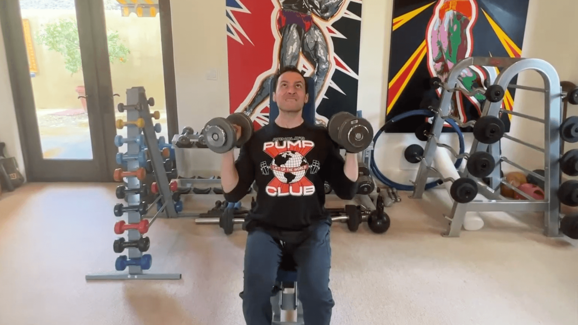 Featured image for “Seated Dumbbell Clean and Press”